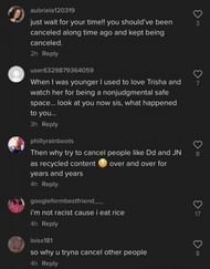 Trisha Paytas gets called out by fans 2/3 (Image via TikTok)